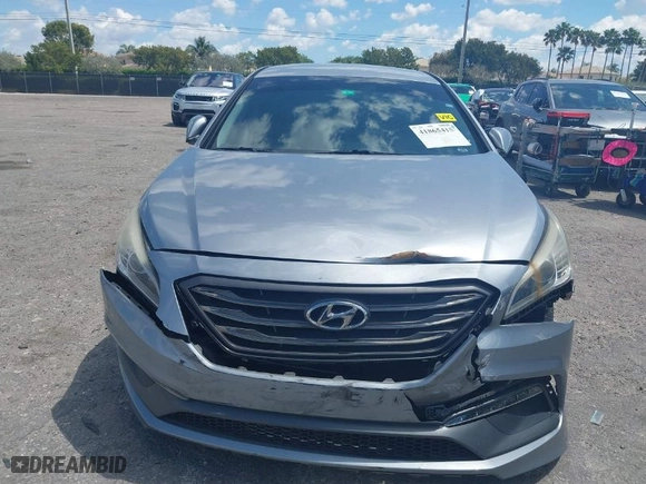 2015 Hyundai Sonata 2.4L Sport with VIN 5NPE34AF8FH060529, listed as a IAAI auction lot 41865415 with 98,546 mi miles. Bid and sale history available at carsss.com. Image 12.