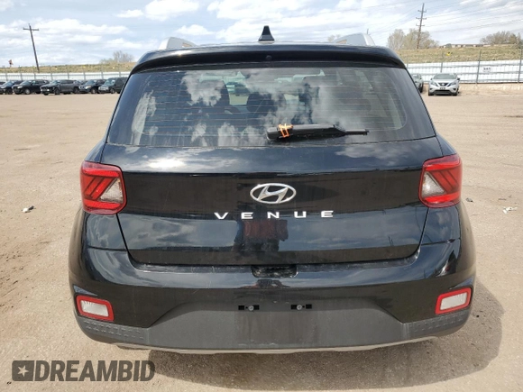2020 Hyundai Venue SEL with VIN KMHRC8A32LU016182, listed as a Copart auction lot 52560335 with 23,061 mi miles and Salvage Title. Bid and sale history available at carsss.com. Image 6.