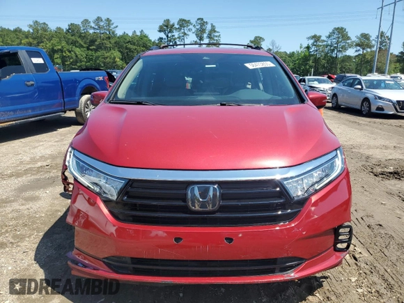 2022 Honda Odyssey EX with VIN 5FNRL6H50NB011140, listed as a Copart auction lot 56473855 with 30,976 mi miles and Salvage Title. Bid and sale history available at DreamBid. Image 5.