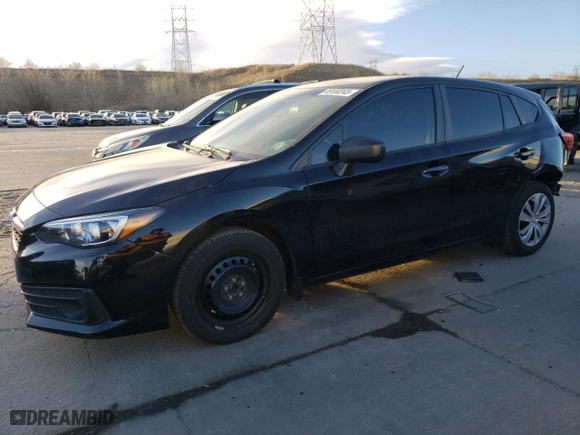 2022 Subaru Impreza with VIN 4S3GTAB6XN3711983, listed as a Copart auction lot 49180345 with 21,121 mi miles and Salvage Title. Bid and sale history available at carsss.com. Image 1.