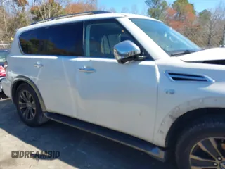 2018 Nissan Armada Platinum with VIN JN8AY2NE4J9735109, listed as a IAAI auction lot 41805637 with 186,219 mi miles. Bid and sale history available at carsss.com. Image 13.