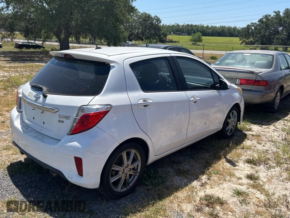 2012 Toyota Yaris L with VIN JTDKTUD36CD523080, listed as a Copart auction lot 55530815 with 134,042 mi miles and Clean Title. Bid and sale history available at carsss.com. Image 4.