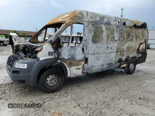 2018 Ram ProMaster Cargo with VIN 3C6URVJG3JE158834, listed as a Copart auction lot 65347754 with Not Provided miles and Salvage Title. Bid and sale history available at carsss.com. Image 1.