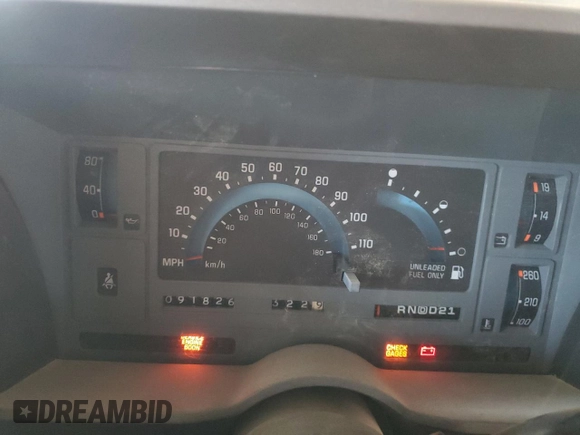 1994 Chevrolet Blazer z VIN 1GNCS13W3R0157183, wystawiony jako Copart lot #52246055 z przebiegiem 91 826 mil mil oraz Czysty tytuł • Clean title. Historia ofert i sprzedaży dostępna na DreamBid. Obrazek 9.