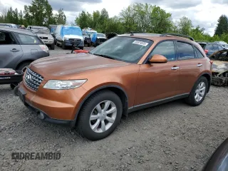 2004 Infiniti FX with VIN JNRAS08W44X222206, listed as a Copart auction lot 56524835 with 113,774 mi miles and Salvage title. Bid and sale history available at DreamBid. Image 1.