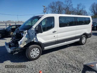 2019 Ford Transit Passenger XL with VIN 1FBZX2ZM8KKB02890, listed as a Copart auction lot 46310495 with 84,945 mi miles and Salvage Title. Bid and sale history available at carsss.com. Image 1.