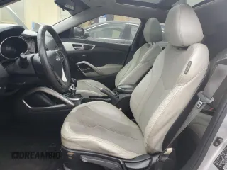 2012 Hyundai Veloster w/Red Int with VIN KMHTC6AD2CU021143, listed as a Copart auction lot 44055345 with Not provided miles and Clean title. Bid and sale history available at DreamBid. Image 7.