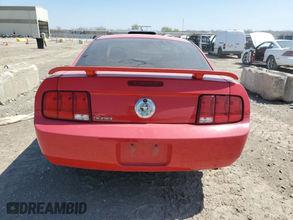2006 Ford Mustang Standard with VIN 1ZVFT80N765252705, listed as a Copart auction lot 51769975 with 150,495 mi miles and Salvage Title. Bid and sale history available at carsss.com. Image 6.