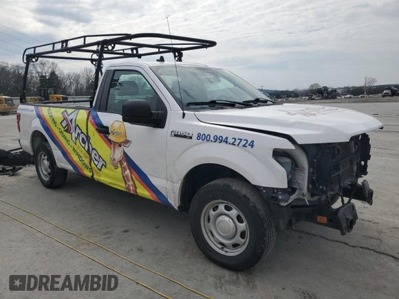 2020 Ford F-150 XL with VIN 1FTMF1CB5LKE55082, listed as a Copart auction lot 51062045 with 145,654 mi miles and Salvage Title. Bid and sale history available at carsss.com. Image 4.