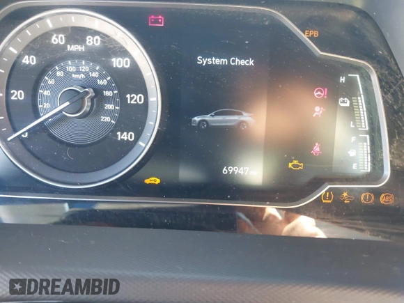 2021 Hyundai Ioniq Blue with VIN KMHC65LC8MU261689, listed as a IAAI auction lot 41857330 with 69,947 mi miles and . Bid and sale history available at DreamBid. Image 7.