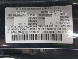 2014 Mazda 3 i Sport with VIN 3MZBM1U73EM114411, listed as a IAAI auction lot 41963940 with 141,832 mi miles and . Bid and sale history available at carsss.com. Image 9.