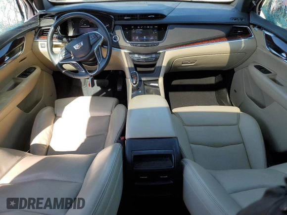 2017 Cadillac XT5 Premium Luxury FWD with VIN 1GYKNCRS4HZ118585, listed as a Copart auction lot 53738845 with 50,638 mi miles and Salvage Title. Bid and sale history available at DreamBid. Image 8.