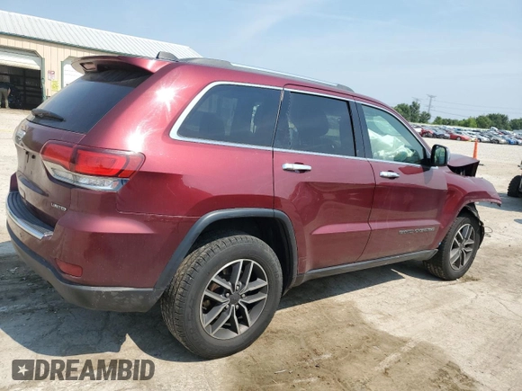 2020 Jeep Grand Cherokee Limited with VIN 1C4RJFBG9LC340171, listed as a Copart auction lot 60220535 with 95,647 mi miles and Salvage title. Bid and sale history available at DreamBid. Image 3.
