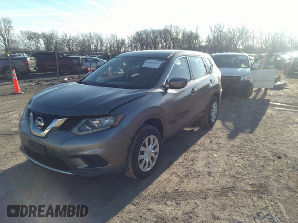 2016 Nissan Rogue SV with VIN KNMAT2MV8GP666196, listed as a IAAI auction lot 41762181 with 50,251 mi miles and . Bid and sale history available at carsss.com. Image 17.