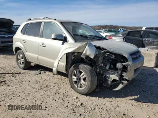 2007 Hyundai Tucson SE with VIN KM8JN12D27U493464, listed as a Copart auction lot 47268715 with 174,474 mi miles and Salvage Title. Bid and sale history available at carsss.com. Image 4.