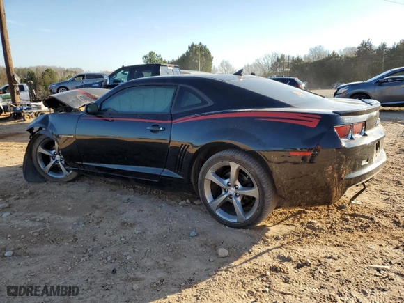 2013 Chevrolet Camaro LT with VIN 2G1FC1E3XD9209745, listed as a Copart auction lot 43933035 with 0 mi miles and Salvage Title. Bid and sale history available at carsss.com. Image 2.