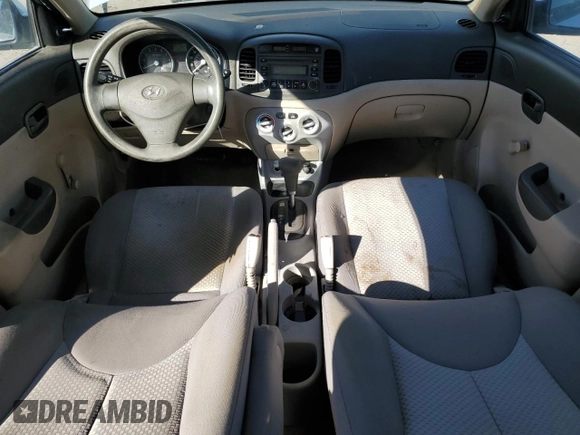 2006 Hyundai Accent GLS with VIN KMHCN46C76U053685, listed as a Copart auction lot 46544965 with 288,694 mi miles and Salvage Title. Bid and sale history available at carsss.com. Image 8.