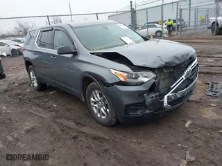 2021 Chevrolet Traverse LS with VIN 1GNEVFKW9MJ238206, listed as a IAAI auction lot 41554844 with 44,118 mi miles. Bid and sale history available at carsss.com. Image 1.