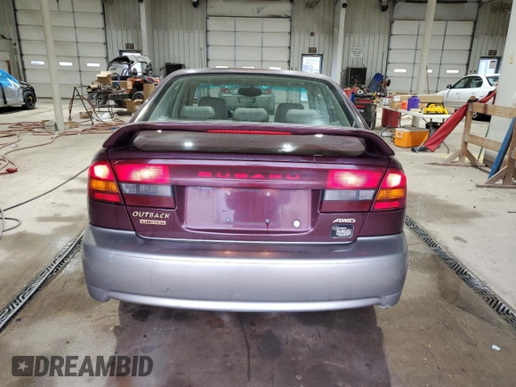 2001 Subaru Legacy Outback Limited with VIN 4S3BE686717200534, listed as a Copart auction lot 86165654 with 151,481 mi miles and Salvage title. Bid and sale history available at DreamBid. Image 6.