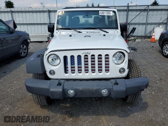 2017 Jeep Wrangler Unlimited Sport with VIN 1C4BJWDG5HL617193, listed as a Copart auction lot 63617355 with 68,304 mi miles and Salvage title. Bid and sale history available at DreamBid. Image 5.