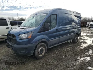 2023 Ford Transit Cargo with VIN 1FTBR1C83PKA15015, listed as a Copart auction lot 52055925 with 73,147 mi miles and Salvage Title. Bid and sale history available at carsss.com. Image 1.