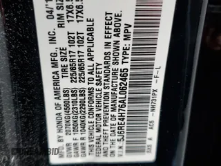2010 Honda CR-V EX-L z VIN 5J6RE4H76AL062465, wystawiony jako Copart lot #51593295 z przebiegiem 166 916 mil mil oraz Szkoda całkowita • Salvage title. Historia ofert i sprzedaży dostępna na DreamBid. Obrazek 13.