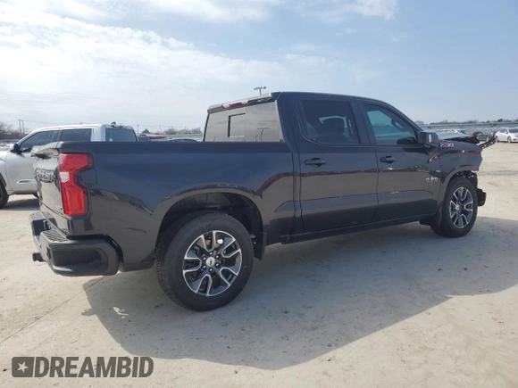 2024 Chevrolet Silverado 1500 RST with VIN 2GCUDEEDXR1139228, listed as a Copart auction lot 45661225 with 2,698 mi miles and Salvage Title. Bid and sale history available at carsss.com. Image 3.