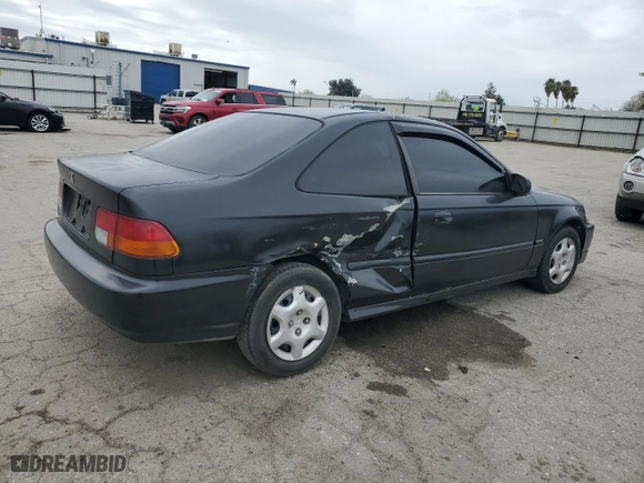 1997 Honda Civic DX with VIN 1HGEJ6229VL065702, listed as a Copart auction lot 48836445 with 198,638 mi miles and Salvage Title. Bid and sale history available at carsss.com. Image 3.