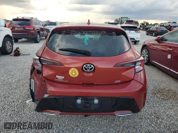 2019 Toyota Corolla Hatchback SE with VIN JTNK4RBE3K3063696, listed as a Copart auction lot 73283364 with 63,822 mi miles and Salvage Title. Bid and sale history available at carsss.com. Image 6.