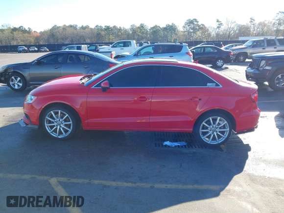 2015 Audi A3 1.8T Premium Plus with VIN WAUCCGFFXF1021950, listed as a IAAI auction lot 41850779 with 80,375 mi miles. Bid and sale history available at carsss.com. Image 13.