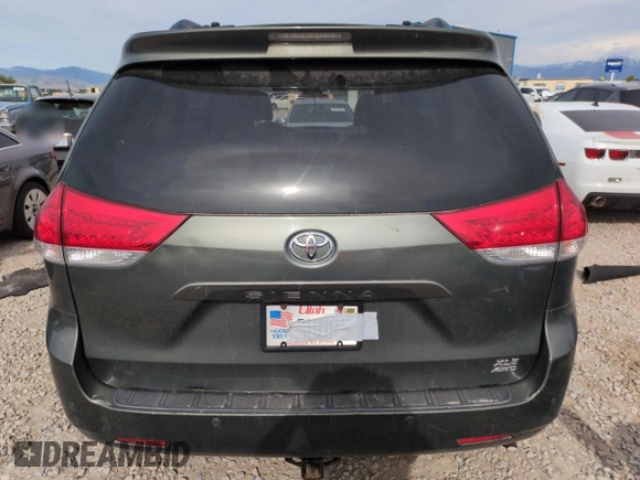 2013 Toyota Sienna XLE with VIN 5TDDK3DC1DS063127, listed as a Copart auction lot 58387015 with 196,574 mi miles and Salvage title. Bid and sale history available at DreamBid. Image 6.