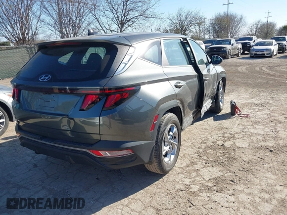 2022 Hyundai Tucson SE with VIN 5NMJA3AE4NH024581, listed as a IAAI auction lot 41725035 with 49,696 mi miles and . Bid and sale history available at carsss.com. Image 4.