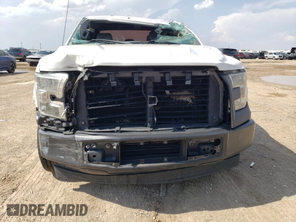 2017 Ford F-150 XL with VIN 1FTEX1CP7HFA22392, listed as a Copart auction lot 57282094 with 160,721 mi miles and Salvage Title. Bid and sale history available at carsss.com. Image 5.