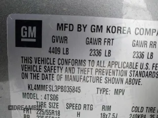 2023 Buick Encore GX Select с VIN KL4MMESL3PB035845, выставлен на аукционе IAAI как лот 41794071 с пробегом 33 437 миль миль и . История ставок и продаж доступна на DreamBid. Изображение 9.
