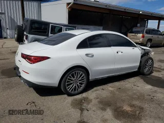 2021 Mercedes-Benz CLA 250 with VIN W1K5J4HB8MN170007, listed as a Copart auction lot 57405655 with 41,910 mi miles and Salvage title. Bid and sale history available at DreamBid. Image 3.