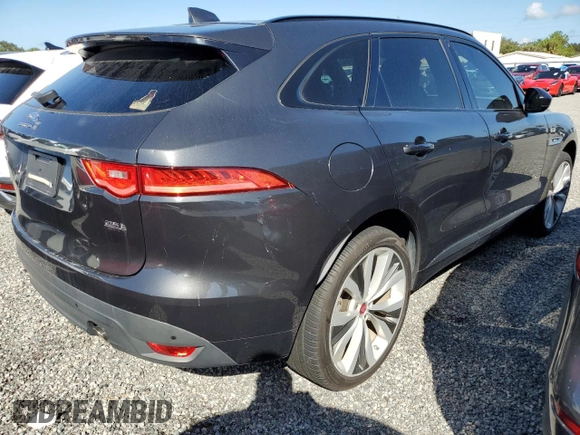 2019 Jaguar F-Pace 25t R-Sport with VIN SADCL2FX4KA609565, listed as a Copart auction lot 74627184 with Not Provided miles and Non Repairable. Bid and sale history available at DreamBid. Image 3.
