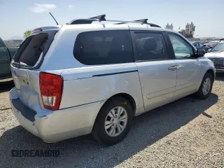 2012 Kia Sedona LX with VIN KNDMG4C72C6445242, listed as a Copart auction lot 54164455 with 143,124 mi miles and Salvage Title. Bid and sale history available at carsss.com. Image 3.