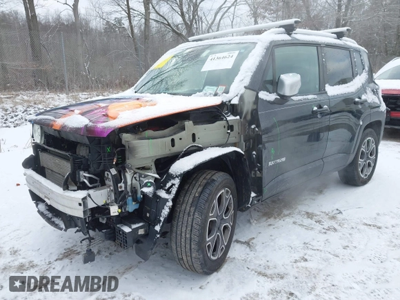 2018 Jeep Renegade Limited with VIN ZACCJBDB6JPH06029, listed as a IAAI auction lot 41364624 with 117,711 mi miles and . Bid and sale history available at DreamBid. Image 2.