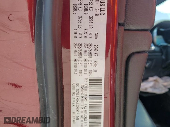 2018 Jeep Grand Cherokee Limited with VIN 1C4RJFBG3JC320317, listed as a Copart auction lot 48704285 with 135,919 mi miles and Salvage Title. Bid and sale history available at carsss.com. Image 15.