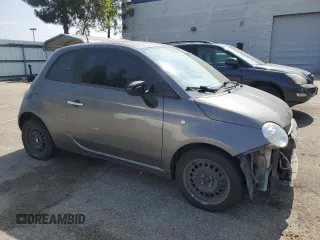 2013 FIAT 500 Pop with VIN 3C3CFFAR2DT554794, listed as a Copart auction lot 60894085 with 176,007 mi miles and Salvage title. Bid and sale history available at DreamBid. Image 4.