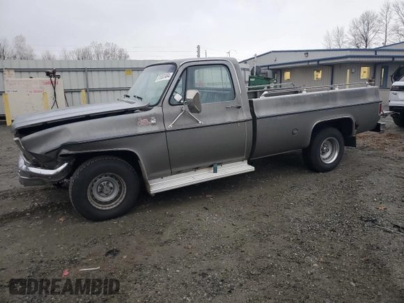 1977 GMC Sierra 1500 with VIN TCL4471504040, listed as a Copart auction lot 81852484 with Not Provided miles and Salvage Title. Bid and sale history available at DreamBid. Image 1.
