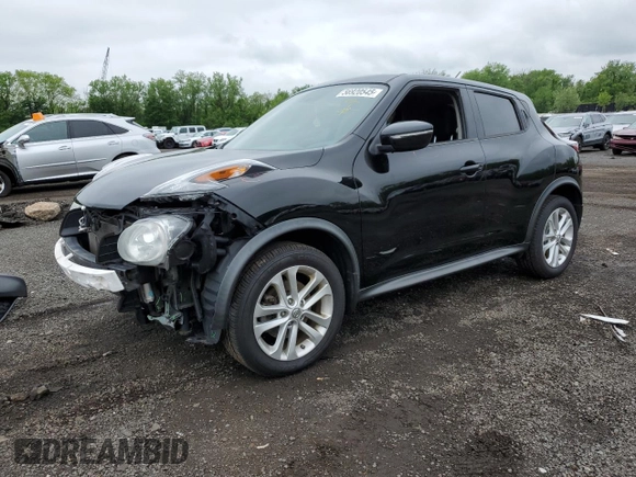 2015 Nissan Juke S with VIN JN8AF5MR7FT507286, listed as a Copart auction lot 56920545 with 98,659 mi miles and Salvage title. Bid and sale history available at DreamBid. Image 1.
