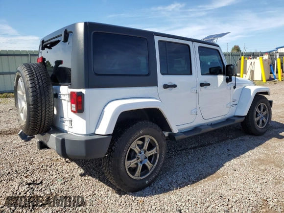 2018 Jeep Wrangler JK Unlimited Sahara with VIN 1C4HJWEG7JL910656, listed as a Copart auction lot 73414244 with 50,519 mi miles and Salvage Title. Bid and sale history available at carsss.com. Image 3.
