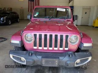 2022 Jeep Wrangler Unlimited Sahara with VIN 1C4HJXEN0NW106045, listed as a Copart auction lot 52383455 with 104,937 mi miles and Salvage title. Bid and sale history available at DreamBid. Image 5.