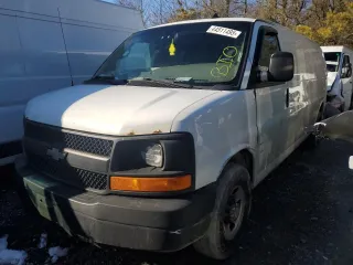 2013 Chevrolet Express Cargo Van with VIN 1GCZGUCGXD1155819, listed as a Copart auction lot 44511495 with 388,439 mi miles and Non Repairable. Bid and sale history available at carsss.com. Image 1.
