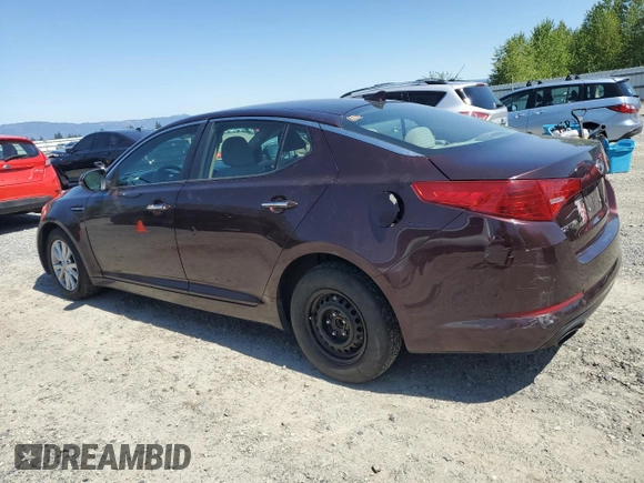 2012 Kia Optima LX with VIN 5XXGM4A79CG058892, listed as a Copart auction lot 55579085 with 153,323 mi miles and Clean Title. Bid and sale history available at carsss.com. Image 2.