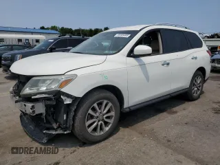 2015 Nissan Pathfinder Platinum z VIN 5N1AR2MM8FC692577, wystawiony jako Copart lot #59165495 z przebiegiem 97 067 mil mil oraz Szkoda całkowita • Salvage title. Historia ofert i sprzedaży dostępna na DreamBid. Obrazek 1.