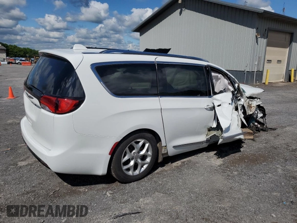 2017 Chrysler Pacifica Touring L Plus with VIN 2C4RC1EG2HR543670, listed as a Copart auction lot 55919415 with 87,950 mi miles and Salvage Title. Bid and sale history available at DreamBid. Image 3.