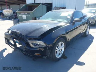 2013 Ford Mustang V6 with VIN 1ZVBP8AM8D5259572, listed as a IAAI auction lot 41655526 with 42,753 mi miles. Bid and sale history available at carsss.com. Image 6.