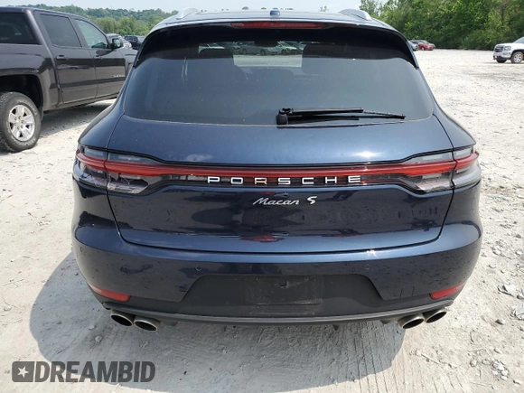 2020 Porsche Macan S with VIN WP1AB2A5XLLB31152, listed as a Copart auction lot 58480085 with 55,928 mi miles and Salvage title. Bid and sale history available at DreamBid. Image 6.
